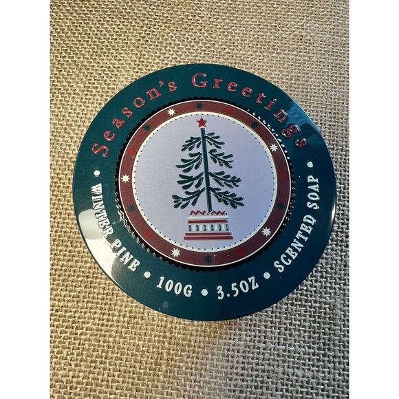 Christmas Holiday Soap in a Tin--Collectible Vintage Pier One - Picture 4 of 7